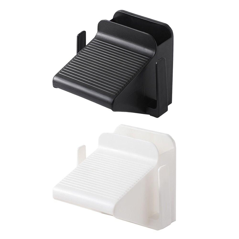 

Wall Mounted Shower Foot Rest Non Slip Storage Shoe Brush Rack for Home Hotel Bath Supplies чёрный