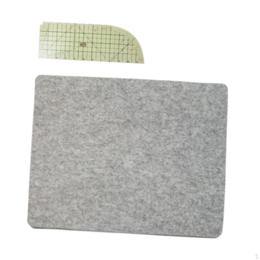 Bügelunterlage aus Filz für Quilt- und Schneideprojekte mit Bügellineal