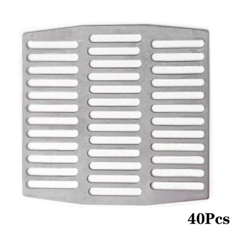 Pack of 40 Weep Hole Vent Covers Steel Brick Wall Weep Vent Covers Set Comprehensive Steel Weep Hole Covers for House