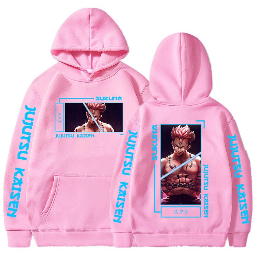 Anime Jujutsu Kaisen Hoodie Funny Ryomen Sukuna Graphic Hoodies Vintage Oversized Hooded Long Sleeves Cotton Men Women Clothes
