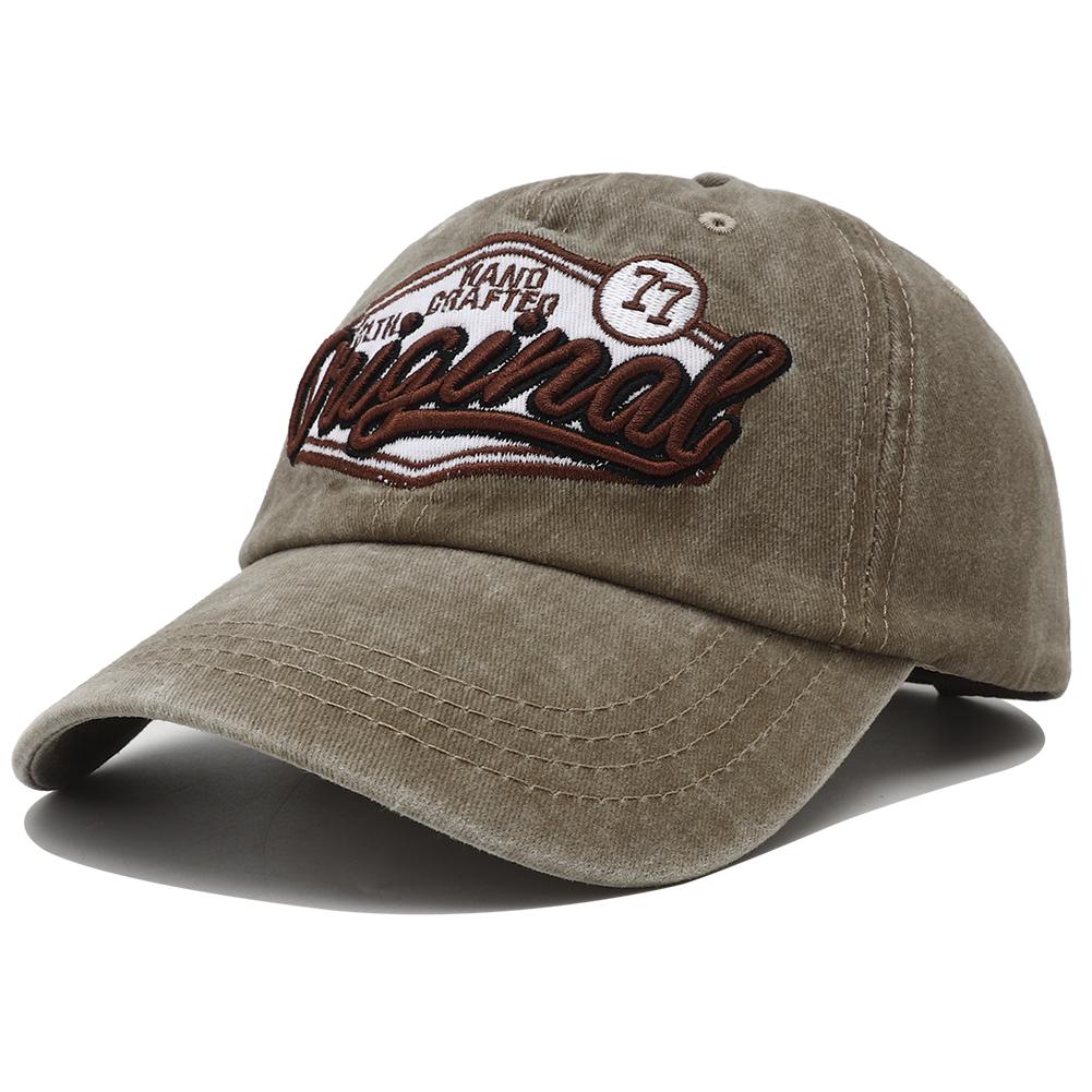 

New Vintage Washed Cotton Baseball Cap For Women Men Embroidered Letter Snapback Cap Hip Hop Fishing Hat Streetwear Sun Hats Adjustable