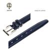 [KIETH] Keith Men's Business Belt, Cordovan-style Cowhide Leather, Navy, 30mm Width, Adjustable Size, Made in Japan, KE21327-29