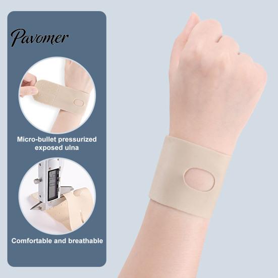 Sports Wrist Brace with Fastener Tape Super Soft Ultra-Thin Strap Breathable Carpal Tunnel Pain Relief Support Wrap Compression Rring Pad