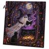 Juvelierte Wanddekoration Halloween Kunst mit Kunstperlen DIY-Set, Gruselig Süßes 3D Perlenmalerei Basteln Dunkle Ästhetik Basteln für Erwachsene Anfänger, Saisonal