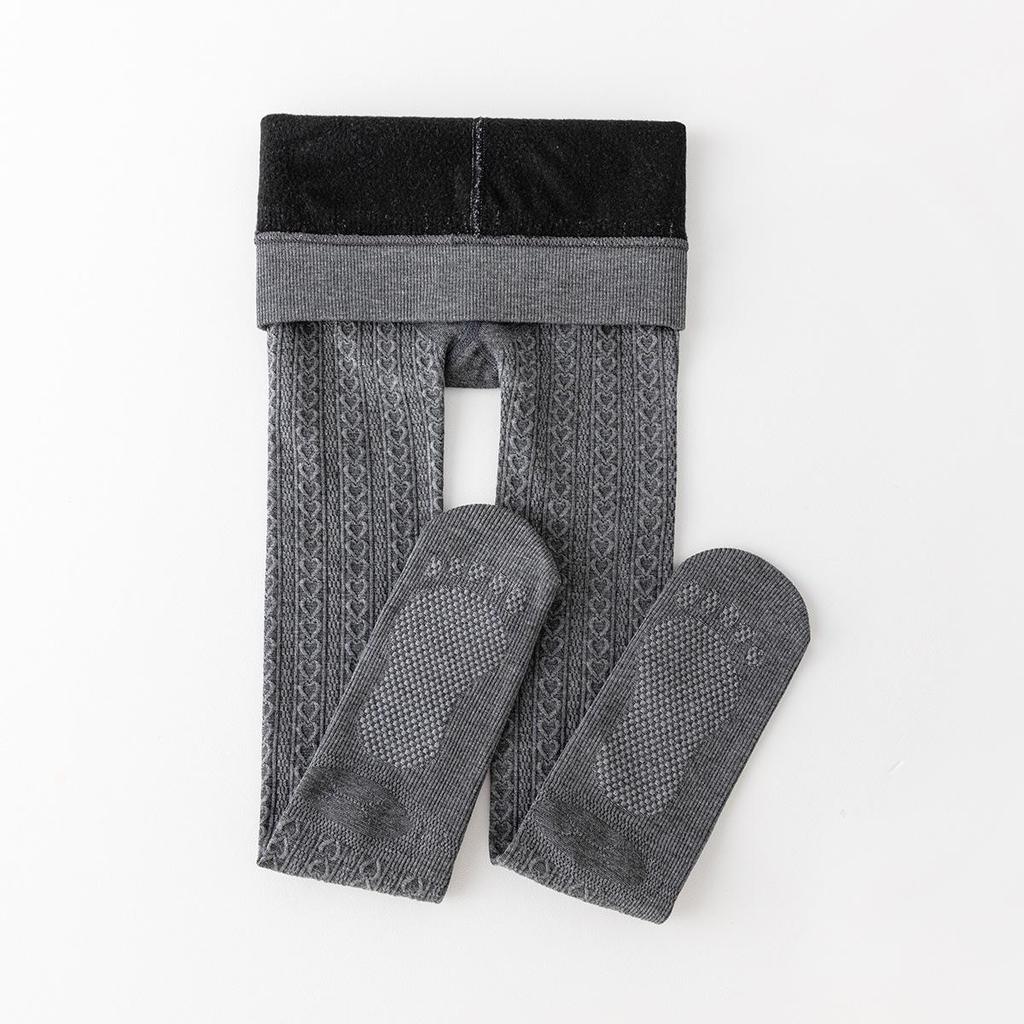 Girls' Thin Fleece Dance Tights: Warm, Thickened White Pantyhose for Autumn/Winter