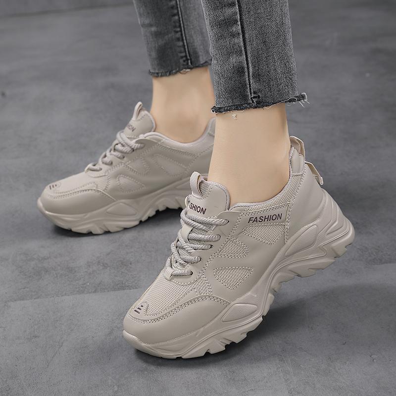 Outdoor Walking Traveling Women's Footwe Fall New Style Women's Fashionable Trendy Shoes Mesh Breathable Sports Casual Shoes