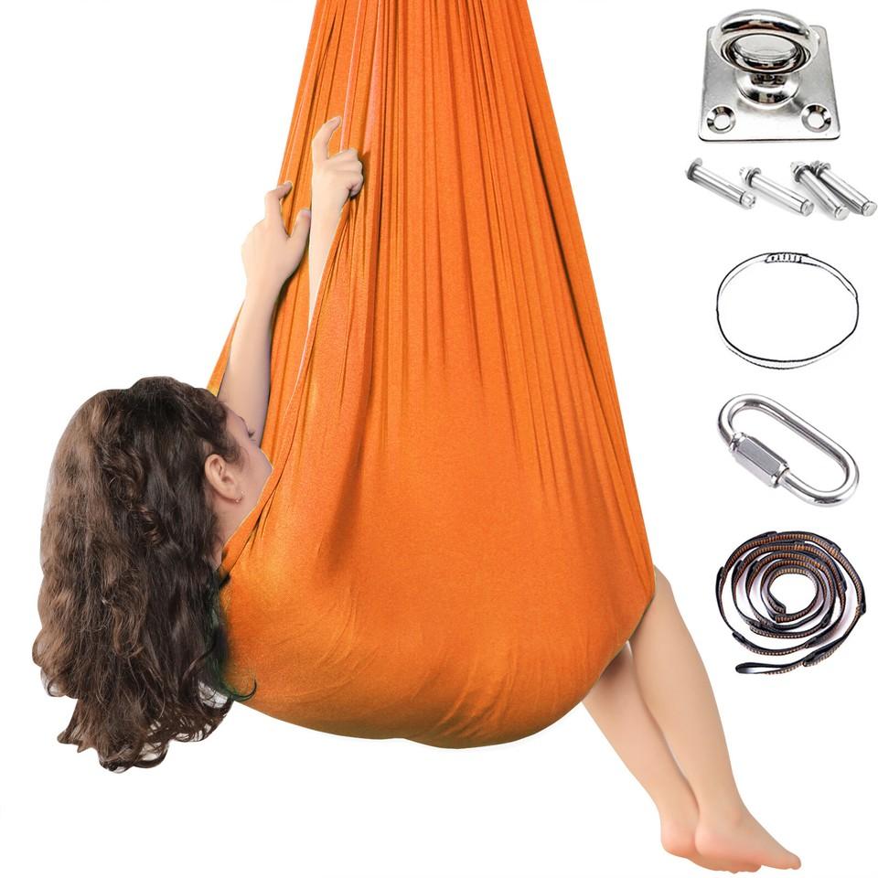 New Children's Swing Hammock Indoor Outdoor Yoga Therapy Autism Resilient
