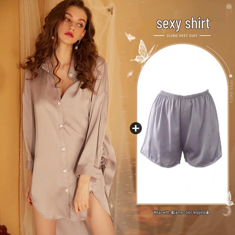 Xianyi Women's Sexy Boyfriend Style Summer Pajamas: Thin, High-End, Plus Size, Wearable Outside.