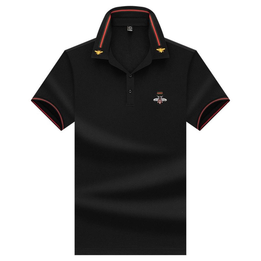 STORN Marque Design Qualité Homme POLO Col Revers Abeille Brodé Manches Courtes Nouveau T-shirt d'Été Affaires Classique Tendance Mode Vêtements pour Homme