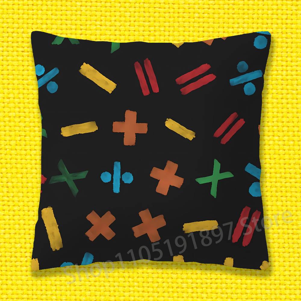 Federa Cuscino Decorativo E-Ed Sheeran Play per Cuscini Quadrati da Ufficio 55x55cm 40x40cm 45x45cm 50x50cm 30x30cm