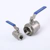 Two-Piece 201/304 Stainless Steel Ball Valve, Internal Thread, Water Switch Valve, 4-6 Points DN15