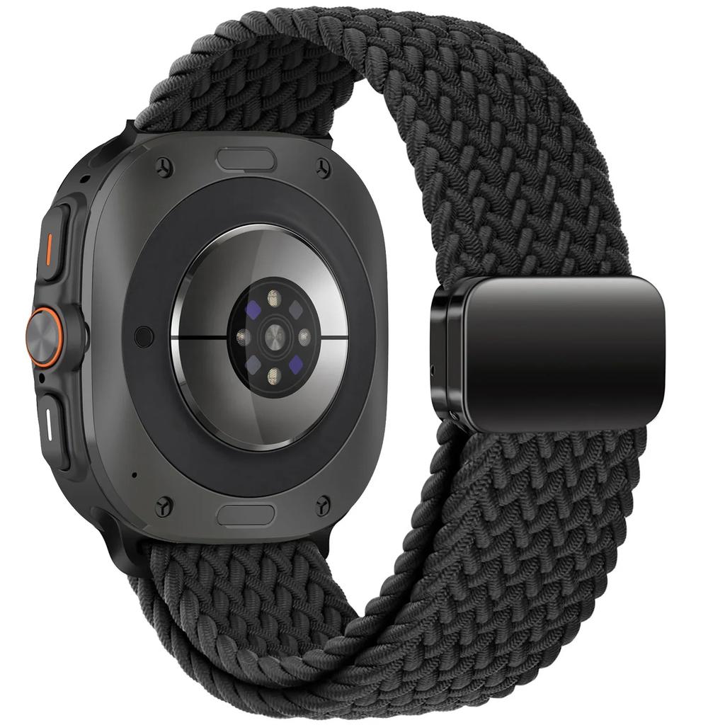 For Samsung Galaxy Watch 7 Ultra Strap 47mm Accessories Magnetic Nylon Braided sport Bracelet Correa Galaxy Watch 7 Ultra Band
