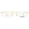 Longines Randlose Herrenbrille LG5001H 030 Gold 56mm 030