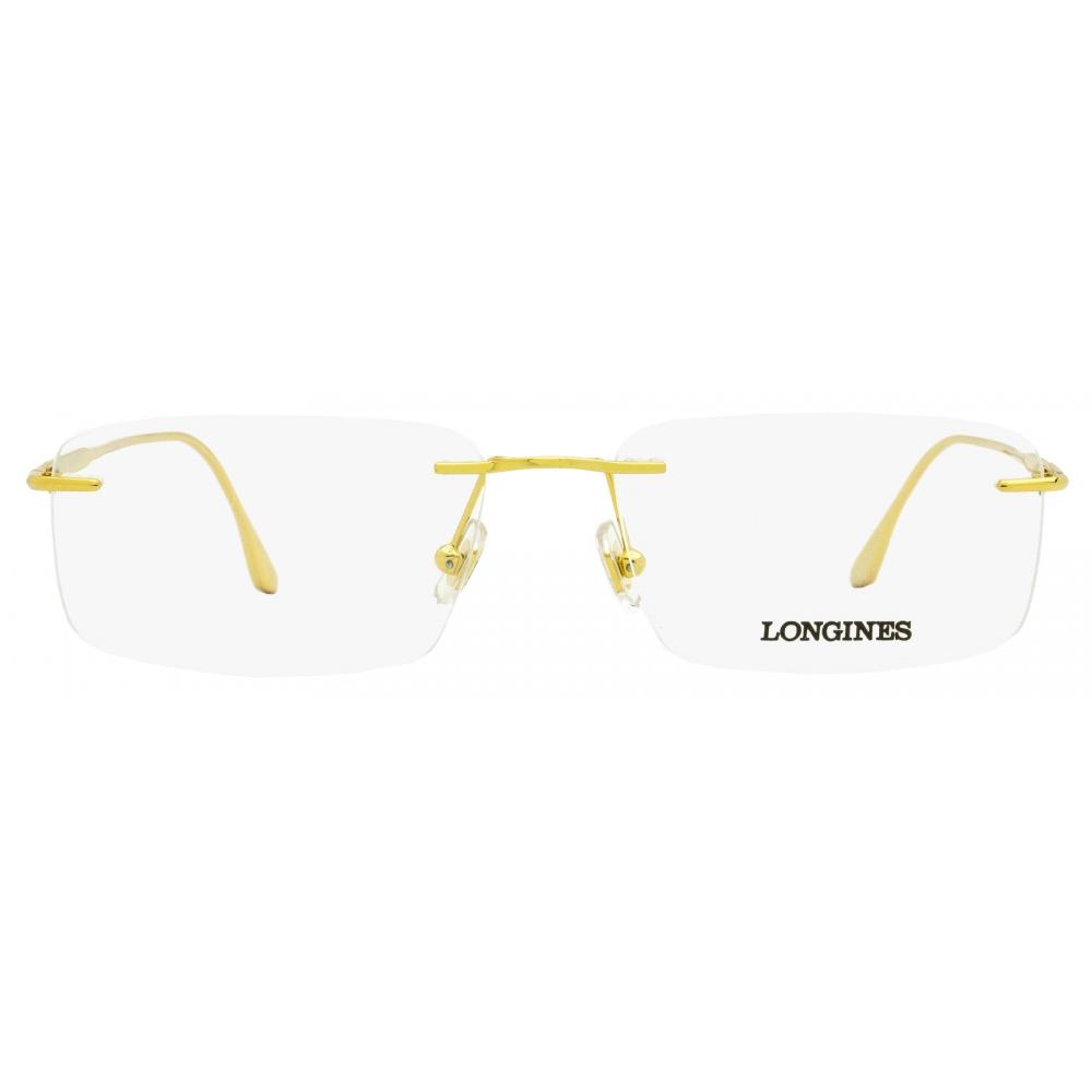 LongineS Men S rimleSS eyeglaSSeS Lg5001h 030 Gold 56mm 030