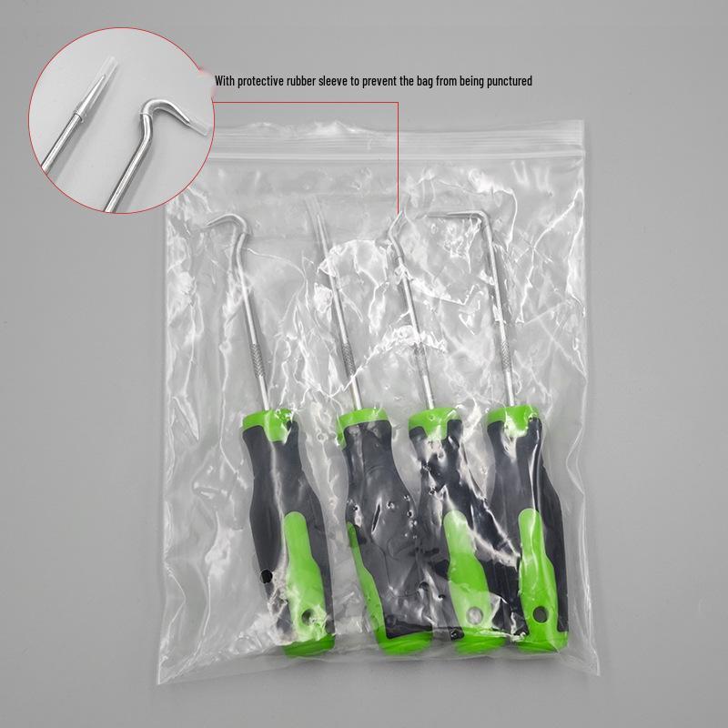 4-Piece Oil Seal Hook and Puller Tool Set for Installation and Removal