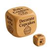 1/2/3/5/6/8Pcs Wooden Quilter Dice with 6 Engraved Quilting Tasks Solid Wood Quilting Embroidery Knitting Projects Baking Drinking Decision Dice Tools