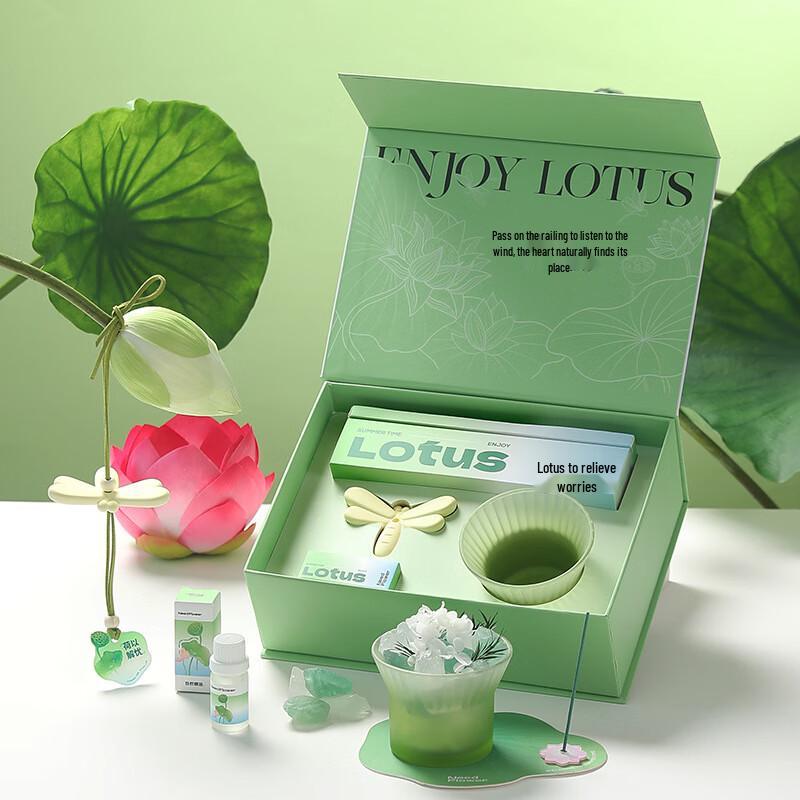 SCENTMARK Lotus Relief Aroma Diffuser Stone Gift Set