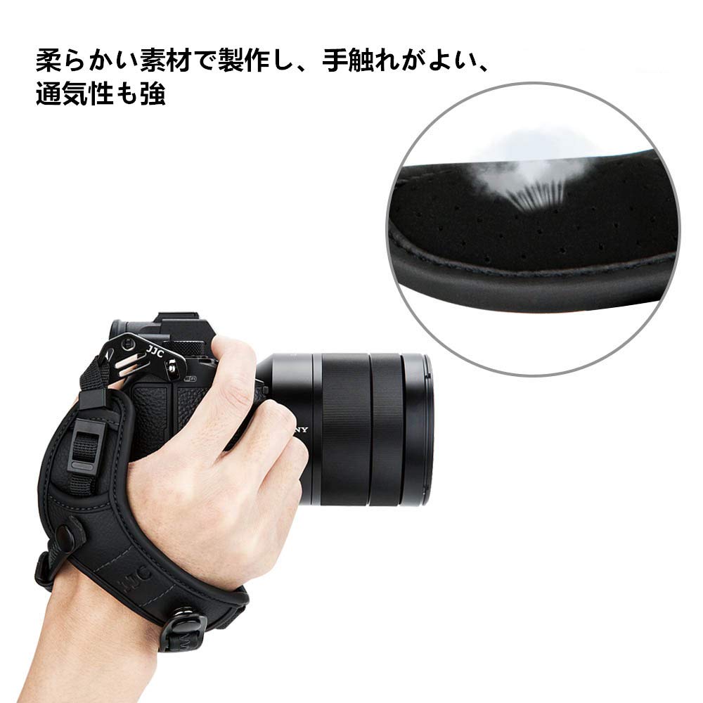 JJC Hand Strap for Canon EOS R M6 Kiss Kiss Kiss Kiss Kiss Kiss Kiss Kiss Kiss Kiss Kiss Kiss Kiss 8000D Black Strap/Wrist R8, R50, R6II, R7, R10,