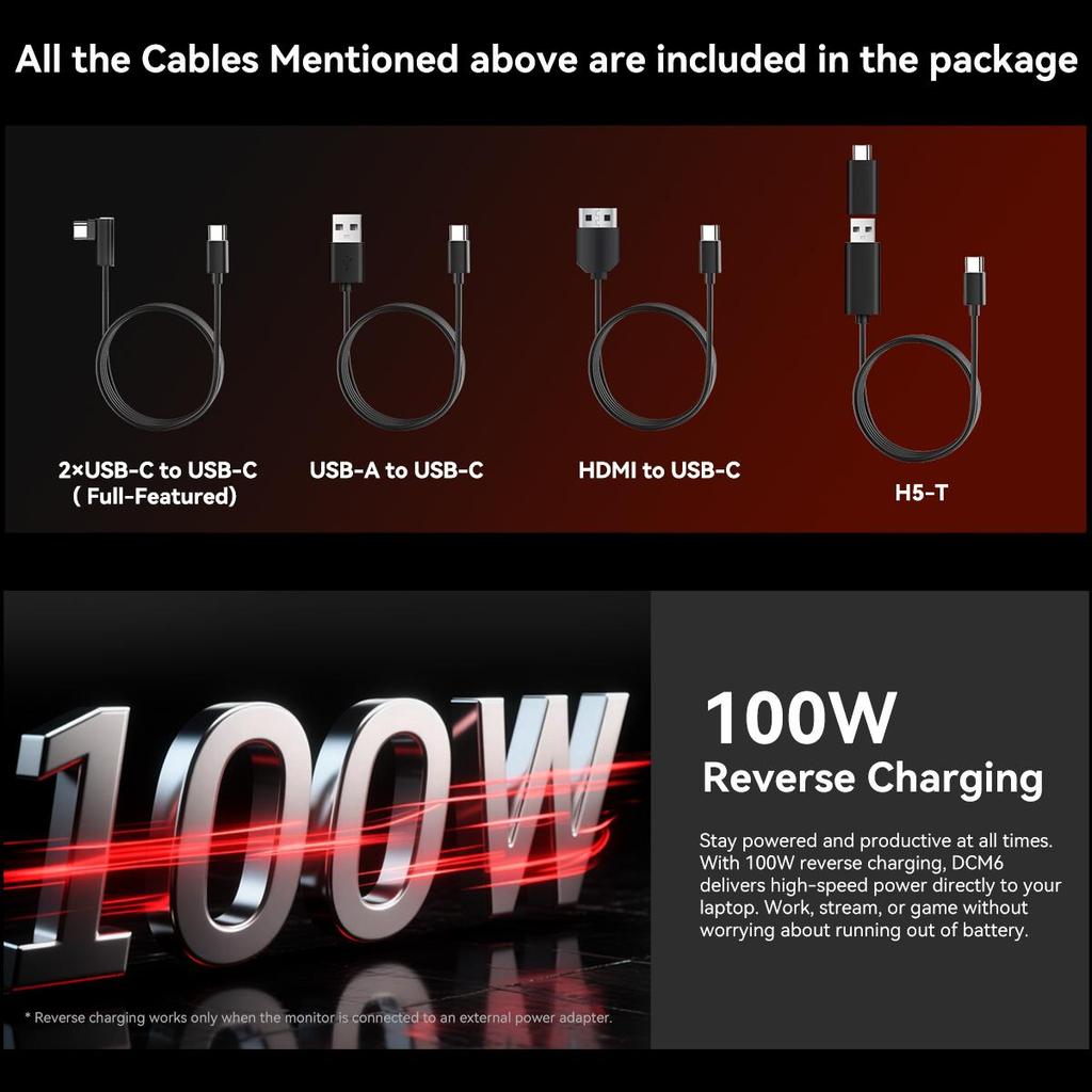 Blackview DCM6 14palcový monitor s duální obrazovkou, prodlužovač obrazovky notebooku, USB-C FHD 1080P přenosný monitor, IPS 60Hz externí monitor