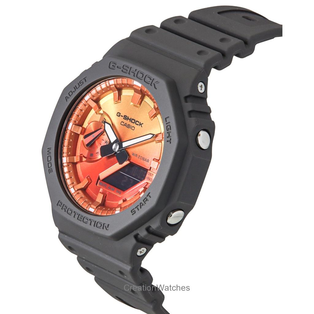 Casio G-Shock Analog Digital Bio-Based Resin Strap Multicolor Dial Quartz GA-2100FL-8A 200M Men's Watch