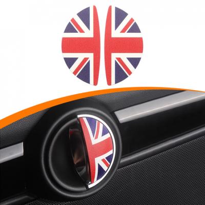 2 szt. Do MINI Cooper S Akcesoria Szare Union Jack Naklejki 3D na Klamki Drzwi Samochodowe