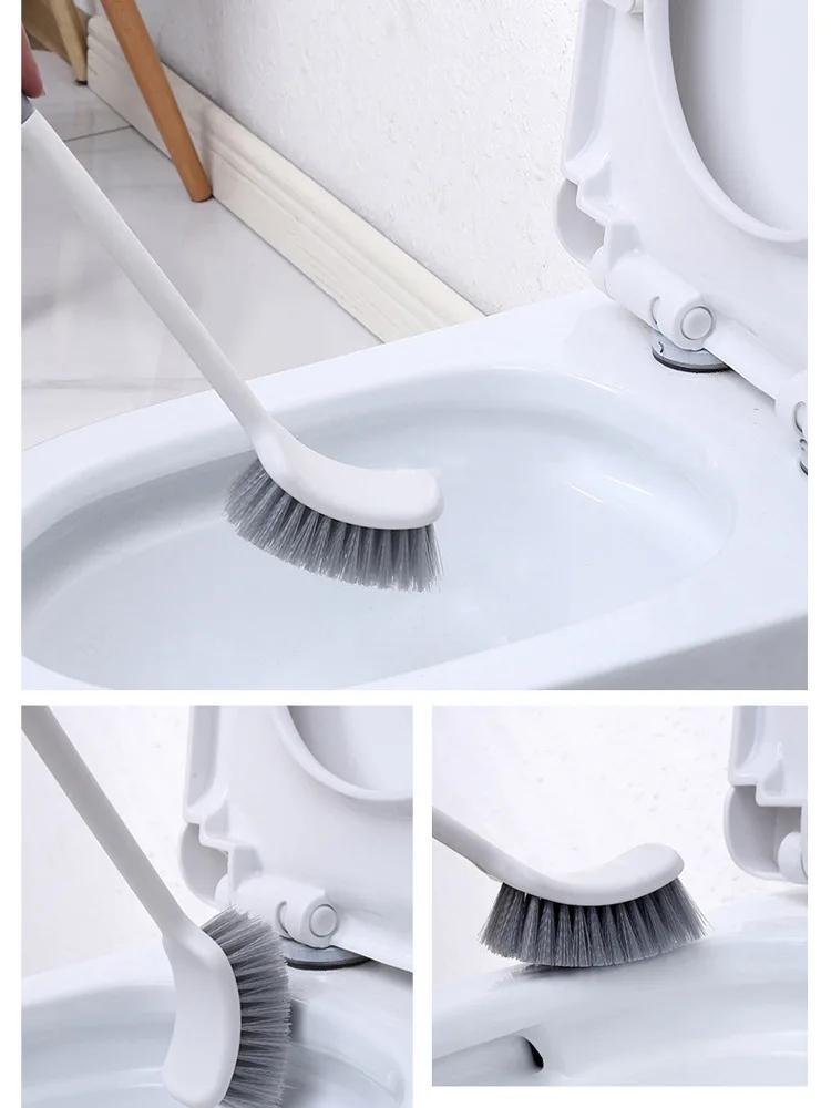 Household Extended Handle Toilet Brush for Cleaning Dead Corners. Toilet and Bathroom Cleaning Brushes Are Directly Supplied by