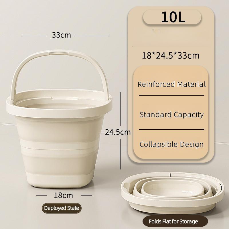 Foldable Water Bucket Essential For Fishing Camping Travel Collapsible Pail With Handle For Easy Storage Outdoor Use