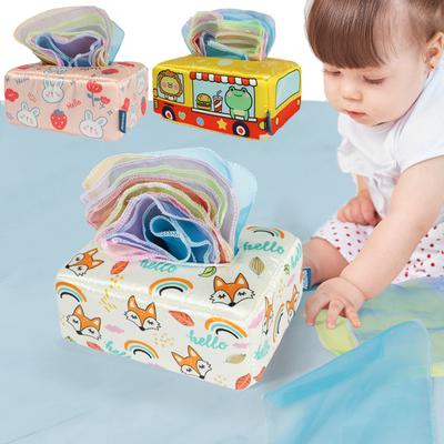 Montessori hračka Dětská krabička na tkáně Smyslová hračka Vývoj dětských her Tahací hračka Novorozenec 6-18 měsíců Děti Vzdělávací hračka pro rané učení