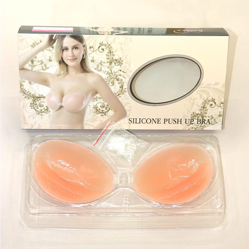 Adesivos invisíveis de silicone push-up para seios - sem costura, sem alças, antiderrapantes e à prova d'água para vestido de noiva
