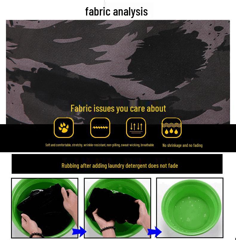 Men's Plus Size Camouflage Cargo Joggers - Streetwear Casual Loose Fit for Spring & Autumn