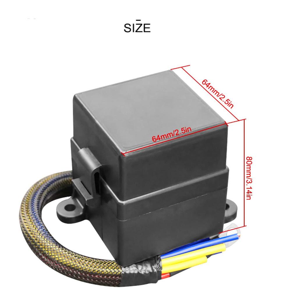 Car Truck Pre-Wired Fuse Relay Box with 4-Pin 80A Relays and 6 Fuses for 12V RV