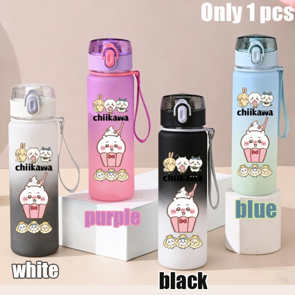 550ml Nanka Chiisakute Kawaii Yatsu School Drink Bottle Usagi Chiikawa Hachiware Plastic Gradient Color Water Cup Gourde Gift