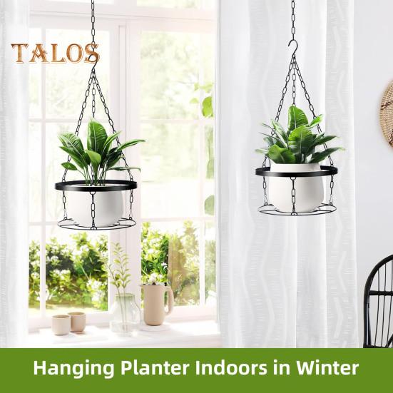 Hand Blown Glass Hummingbird Feeder 2-in-1 Hanging Metal Planter Holder with 6 Small Blown Glass Birdfeeder for Garden Backyard Window Decor