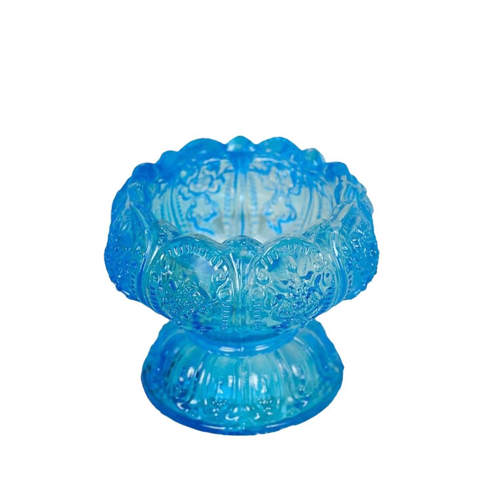 Lucky Crystal Candle Holder Unique Heat-Resistant Lamp Holder Exquisite Decorative Lotus Candlestick Household