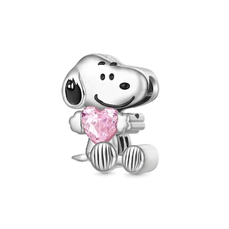 New 925 Silver Heart Bow Dog Palm Turtle Elephant Bead Pendant Charm for DIY Bracelet Jewelry