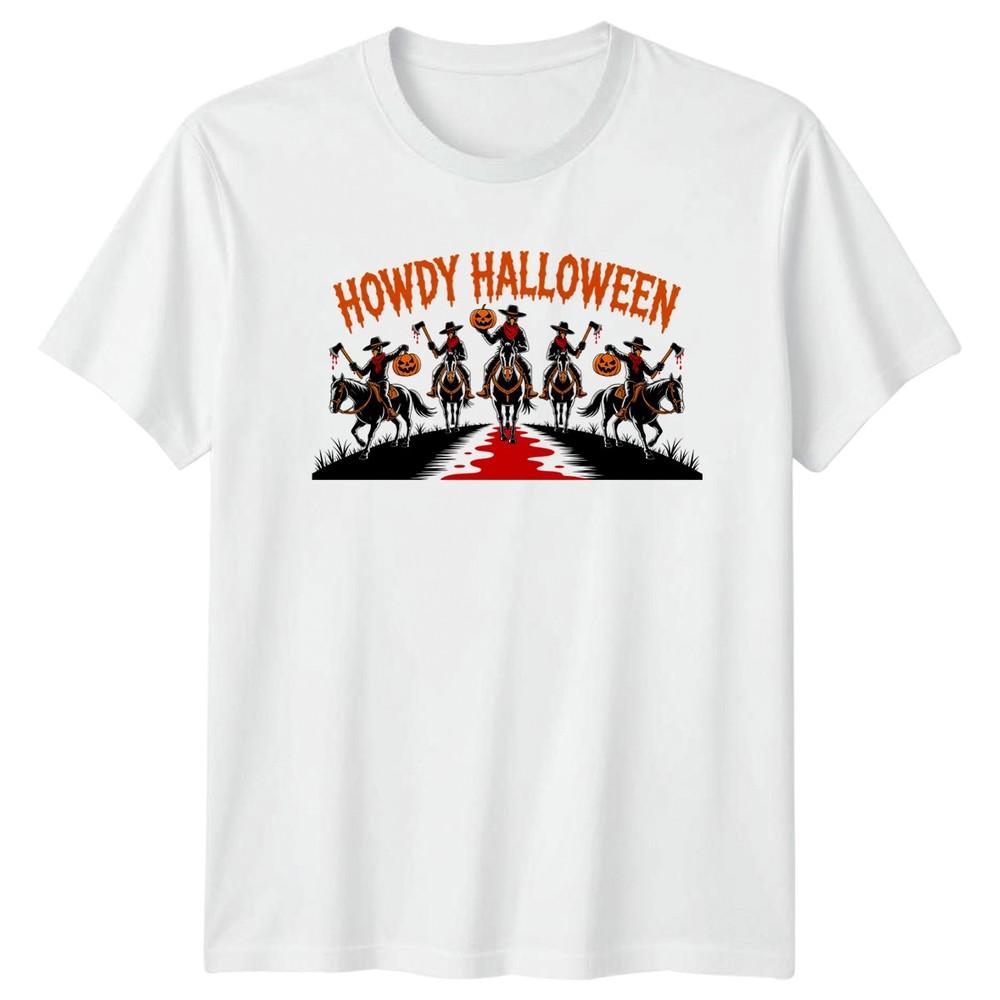 Howdy Halloween Riders Halloween Holidays Unisexs TShirt Unisexs Graphic Tee S