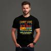 I May Live In United Kingdom But My Story Begin To Ukraine Flag Support T-Shirt