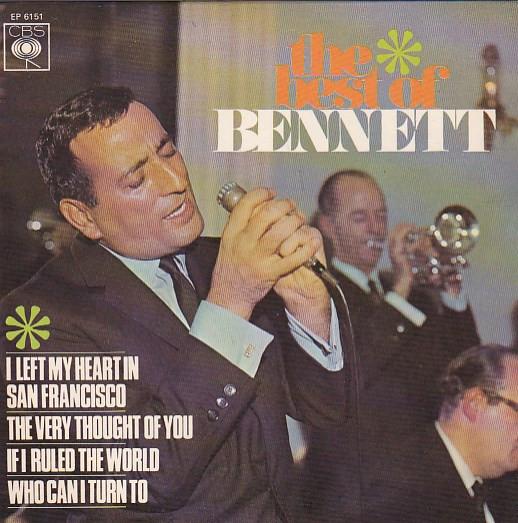 7inch Record TONY BENNETT  Best Of Bennett EP6151 CBS 1967 UK Jazz Used
