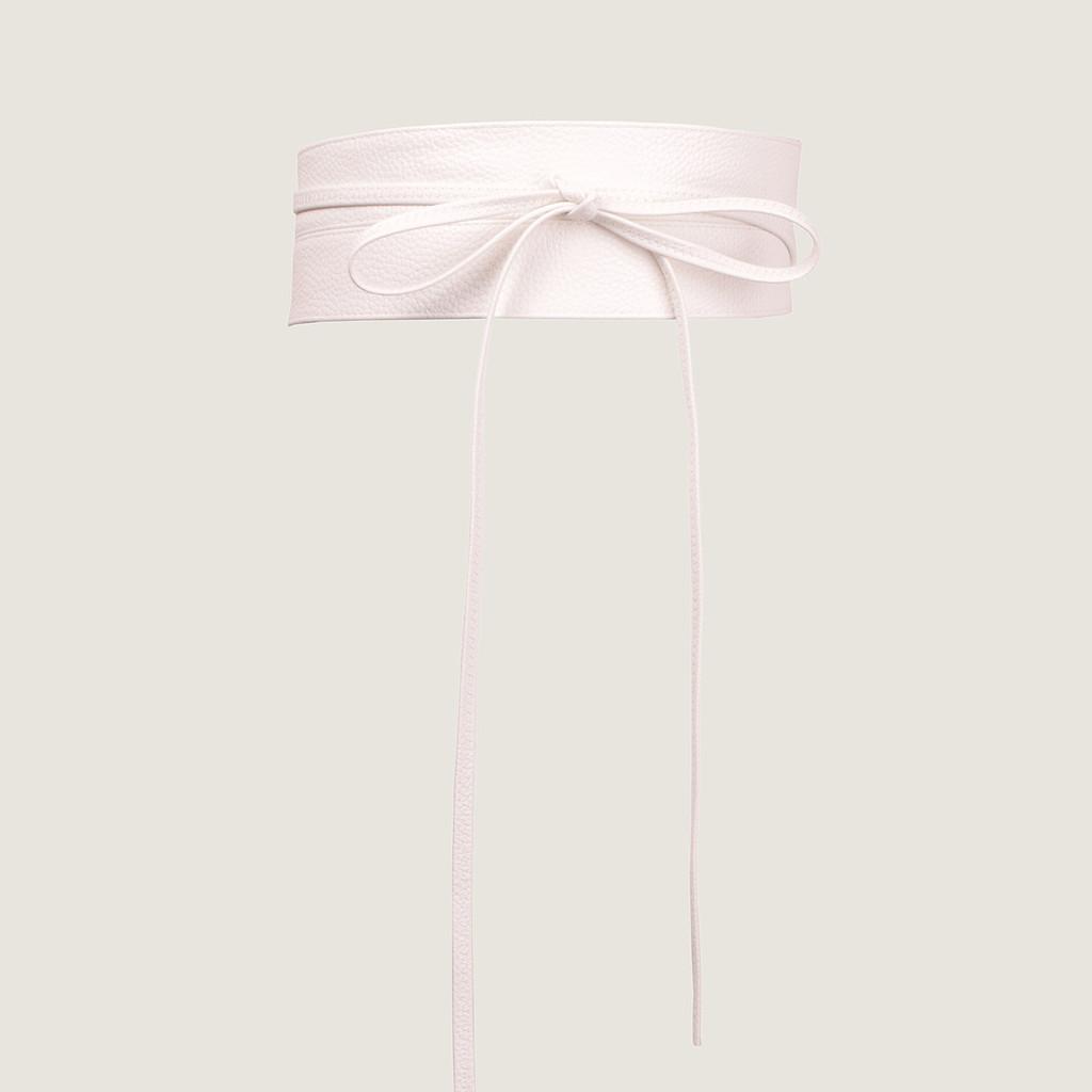 Fashionable Large Width Faux Leather Waist Belt With Bow Decoration For Dress Wear