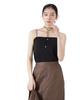 Nano Universe Stretch Punch Strapless Camisole with Size Cups, Women's, M, 010, Black, 669-5124316