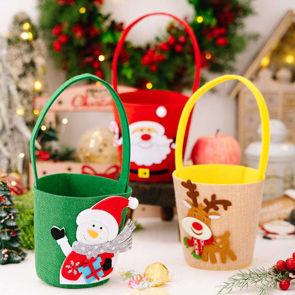 Christmas Decoration Cartoon Tote Bag Christmas Gift Bag Children's Candy Bag Gift Bag