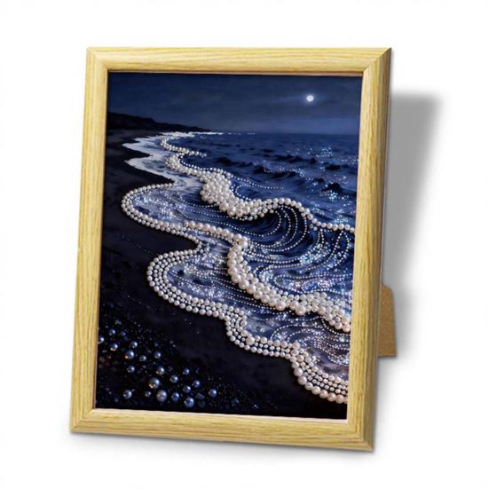 Chinese Horse Year Faux Pearl Painting Kit DIY 3D Lunar New Year Wall Art Zodiac Horse Home Craft Kit Spring Festival Gifts for Beginners Adults