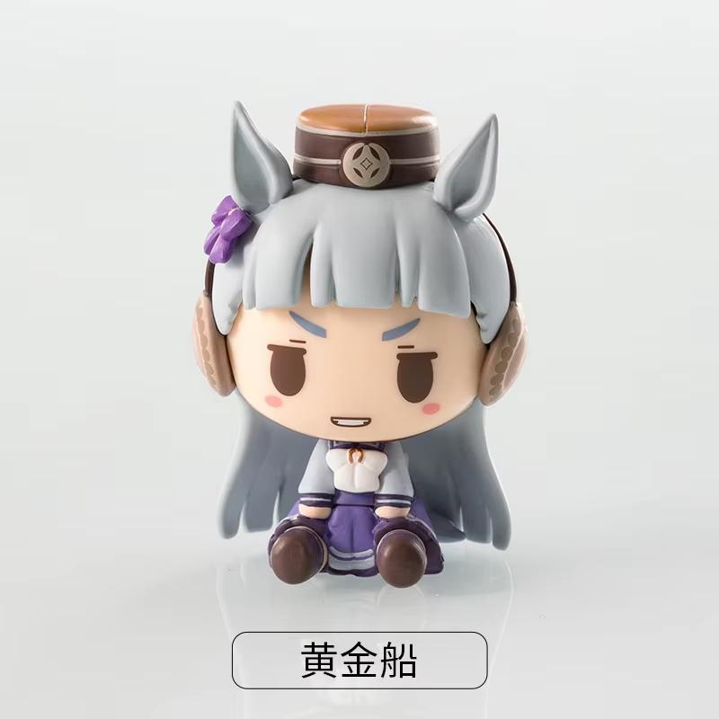 Q Original Version Uma Musume Pretty Derby 2Nd Wave Candytoy Mini Figure Tokai Teio Golden Ship Mejiro Kitasan Black Toy