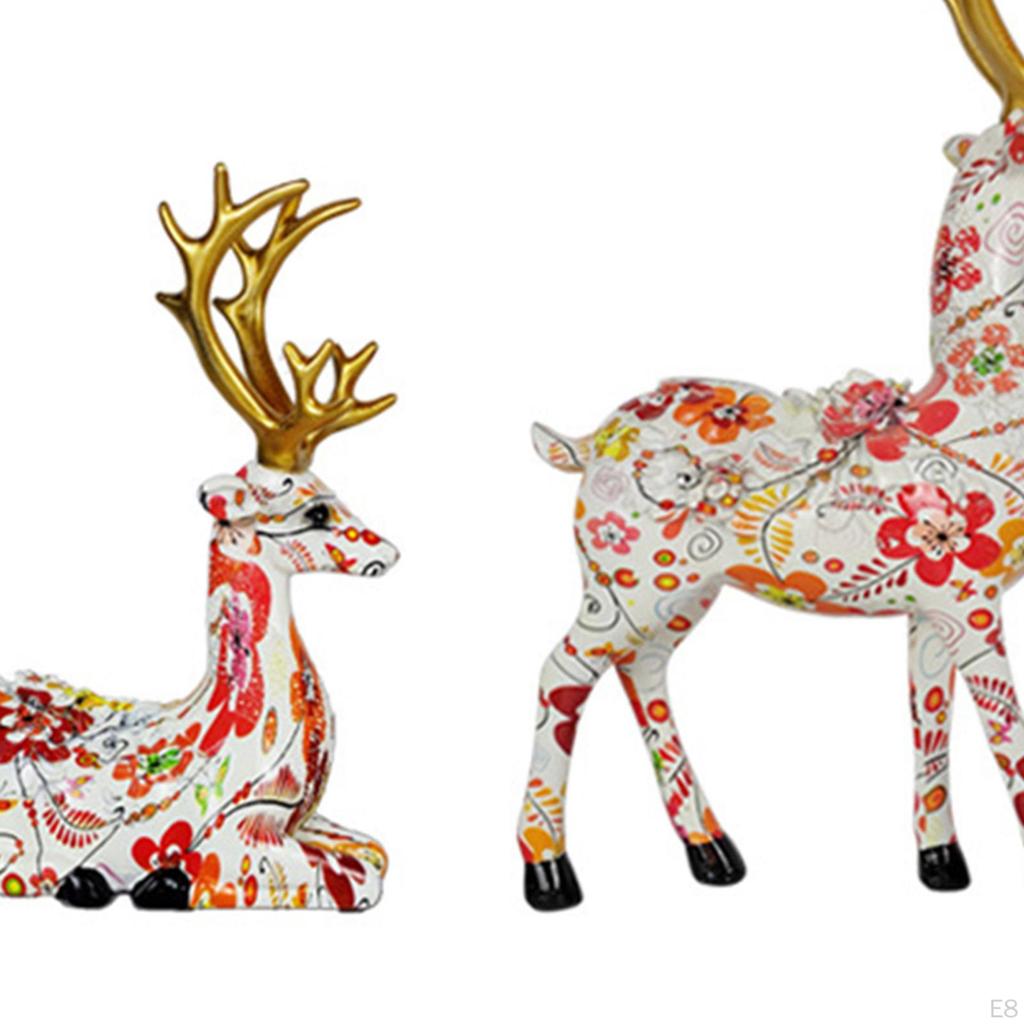 1 Dekorationszubehör Modell Rentierfiguren Skulptur für Schreibtisch
