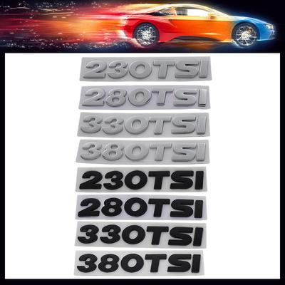 3D Car Styling 230 280 330 380 TSI 230TSI 280TSI 330TSI 380TSI Displacement for Car Door Fender Trunk Rear Bonnet Nameplate Decal Emblem Badge Sticker