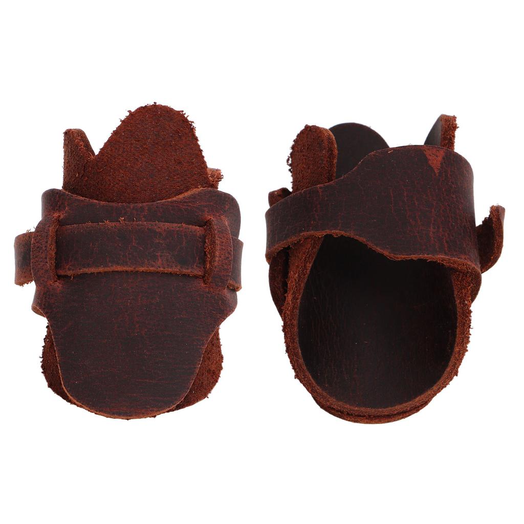 Bow Arrow Thumb Guard Recurve Traditional Bow Finger Tip Protector Archery Thumb Ring Tap Dark Brown