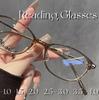 Ultra Light Square Metal Small Frame Reading Glasses European And American Anti Blue Light High-Definition Presbyopia Glasses