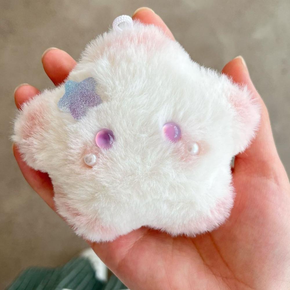 PP Cotton Squeezing Plush Star Doll Fluffy Squeak Star Plush Keychain   Bag Accessories