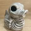 Resin Halloween Duck Skeleton Model Grotesque Halloween Desktop Decoration Skull-And-Duck Statue