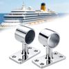 Stainless Steel Boat Rail Base Fitting 32 Mm Round Tube Mount Bracket with 4 Hole Base for Handrail Installation